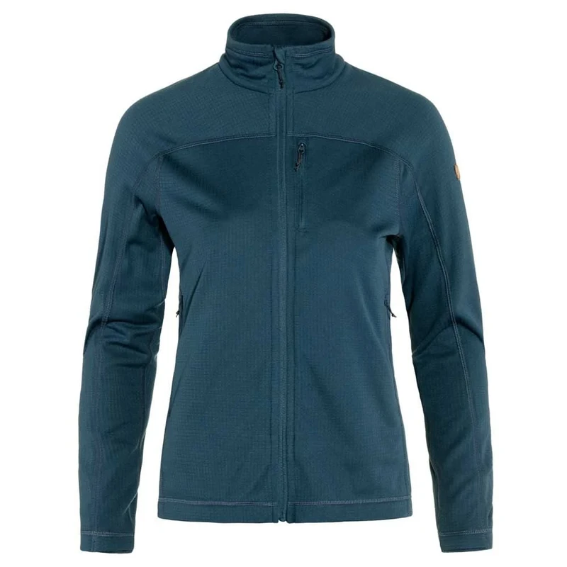 Fjallraven 87142-534 Abisko Lite Fleece Jacket W/Abisko Lite Fleece Jacket W Jacket Women's Indigo Blue Size S