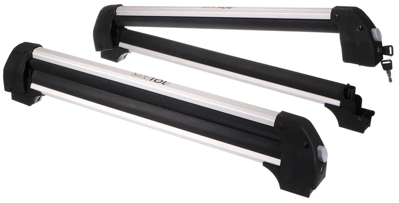 SIXTOL ROOF SKI Lightweight Roof Rack for Ski, Snowboards and Wakeboards, Bicycle Stand, Total Width of 76 cm, Load Capacity of 35 kg
