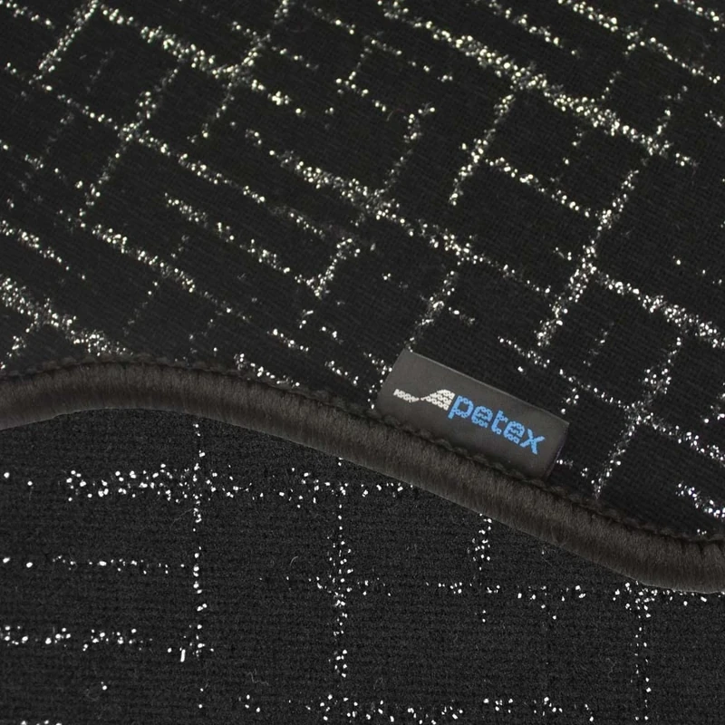 PETEX Modern car mat, premium fit, rear, silver, 1 piece