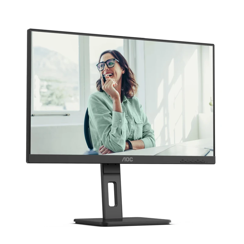 AOC Q27P3CV- 27 Inch QHD Monitor, 75Hz, IPS, Height Adjust, Speakers, USB HUB, USB-C PD 65W, Flicker Free (2560x 1440 100Hz, HDMI 2.0 / DP 1.4 / USB-C / USB 3.2)