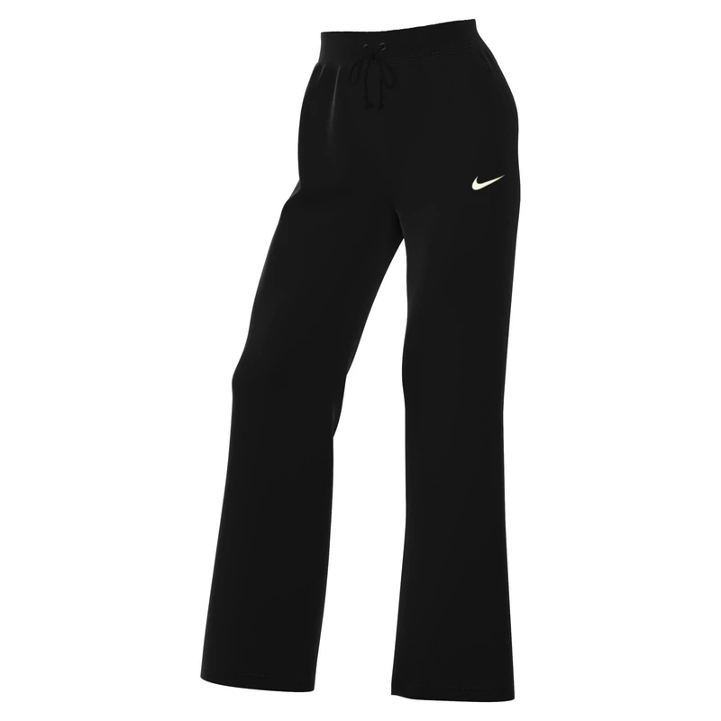 NIKE DQ5615-010 W NSW PHNX FLC HR Pant Wide Pants Women's Black/sail XS-S