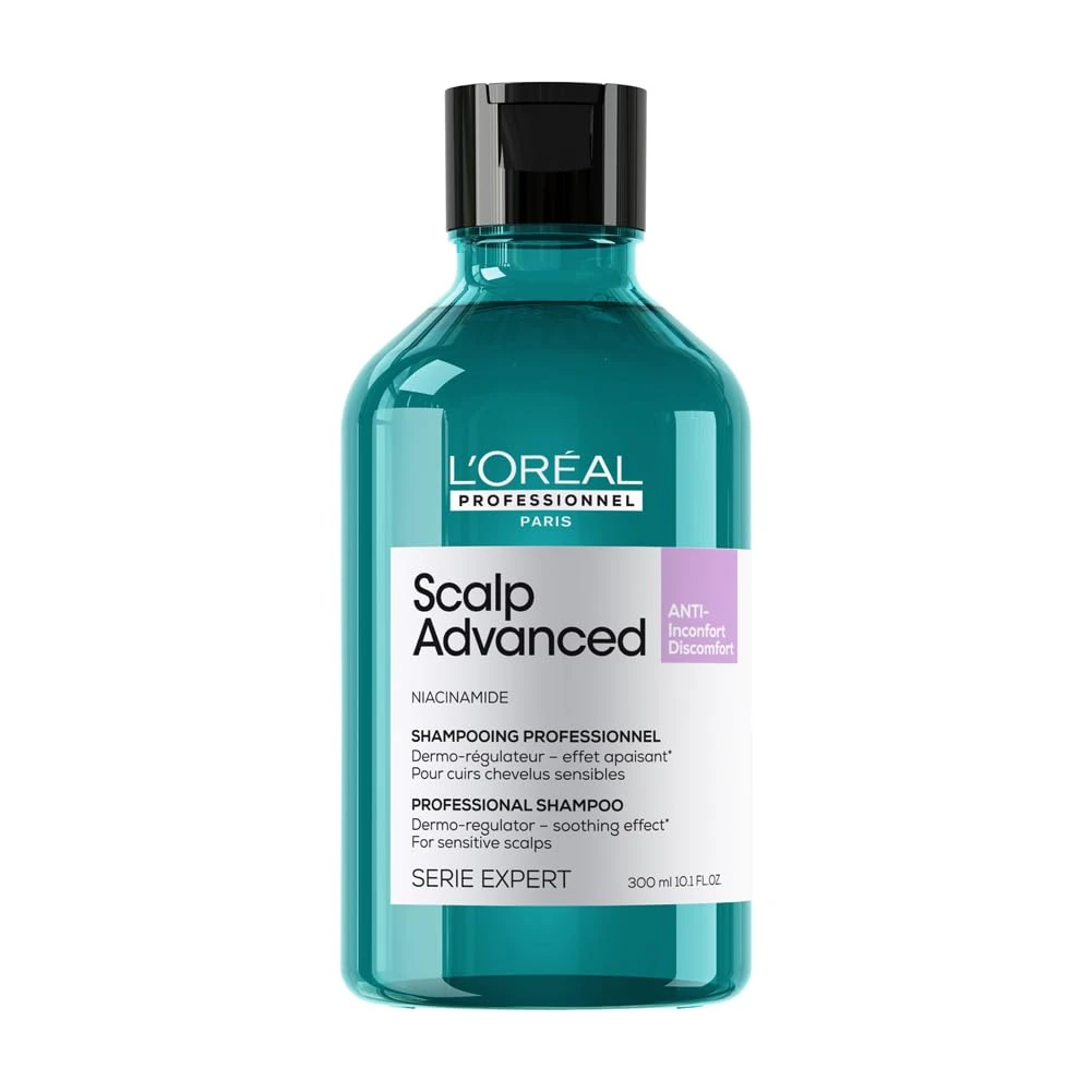 L’Oréal Professionnel Scalp Advanced Anti-Discomfort Shampoo, For Itchy and Dry Scalps, Deep Scalp Treatment, 300ml
