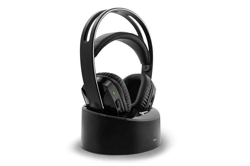 Geemarc CL7500 – Amplified Wireless TV Headphones with Optical Connector for Senors and Hearing Impaired – Compatible with Televisions, Mobiles and Computers – Low or Severe Hearing Loss – French Version