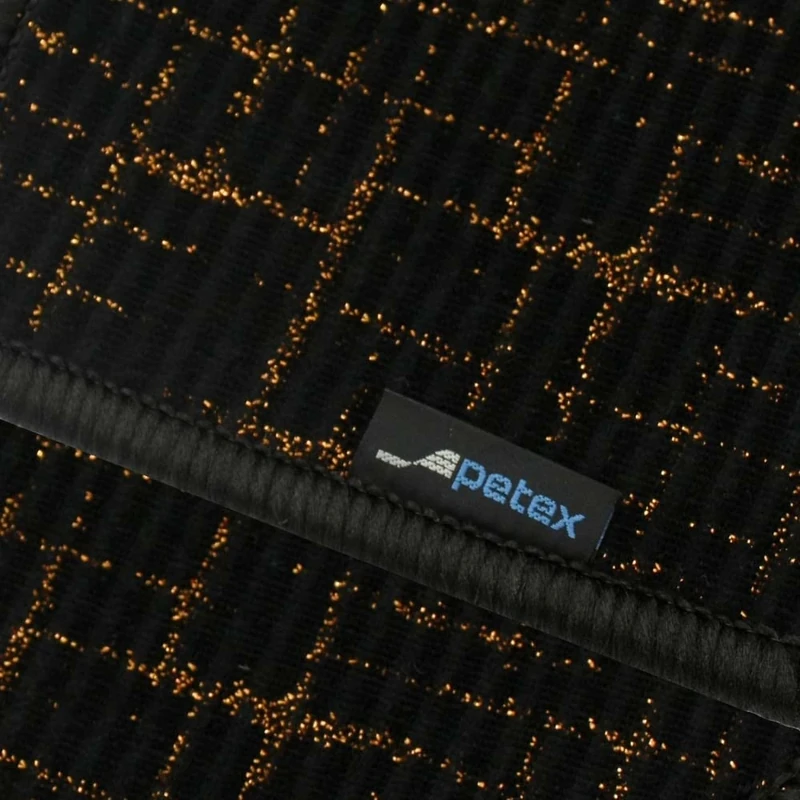 PETEX Modern car mat, premium fit, rear, gold, 1 piece