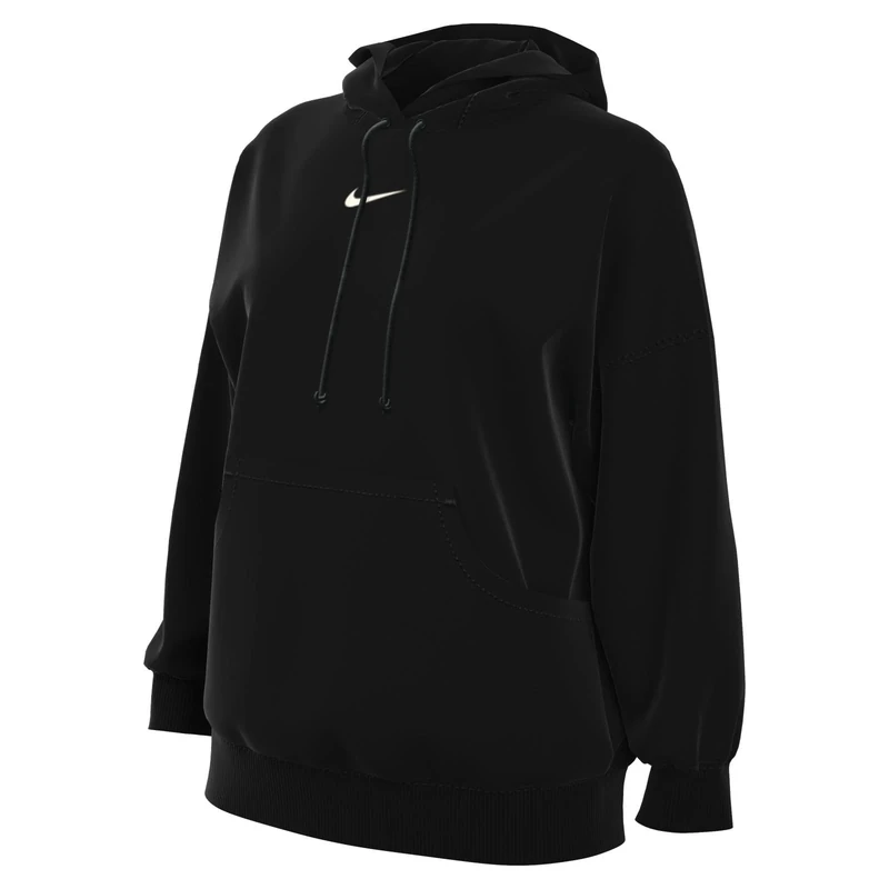 NIKE DQ5860-010 W NSW PHNX FLC OS PO HOODIE Sweatshirt Women's Black/sail XL
