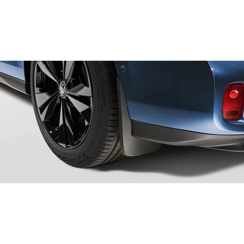 Volkswagen 1T3075101A Rear Mud Flaps Black Grain For Standard Bumper Only (PR Code 2JB)