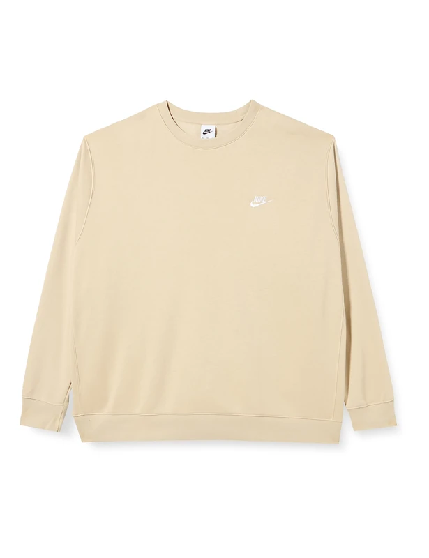 NIKE BV2662-206 M NSW CLUB CRW BB Sweatshirt Men's Rattan/White 3XL