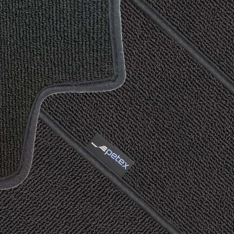 PETEX Dance Car Mat Premium Fit Front Black 2-Piece
