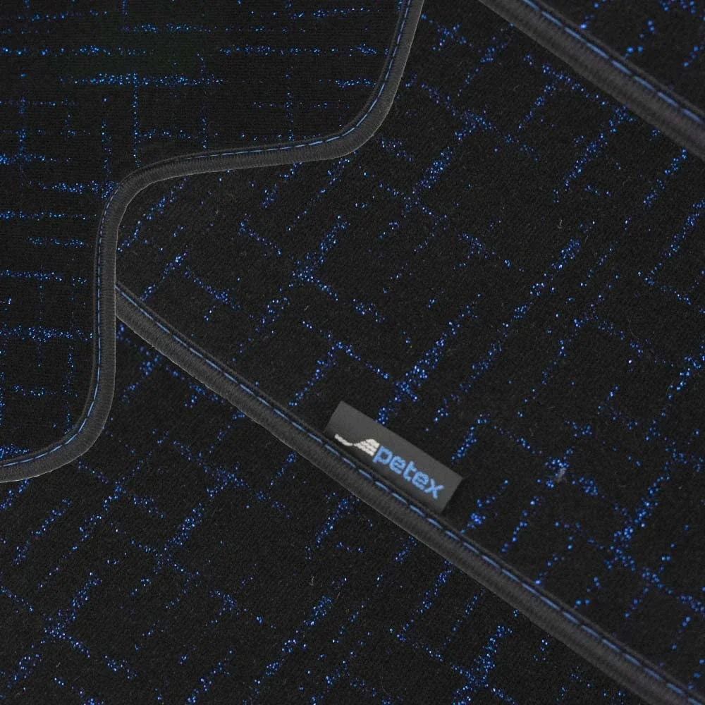 PETEX Modern Car Mat Premium Fit Rear Blue 2-Piece