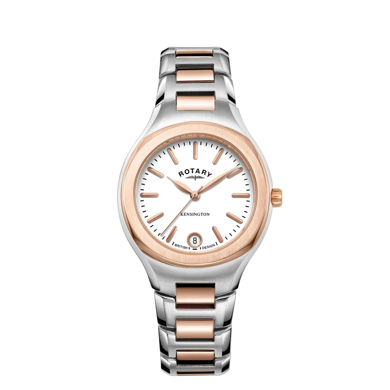 Rotary Kensington Ladies Watch (LB05107/02 Two-Tone Rose Gold)
