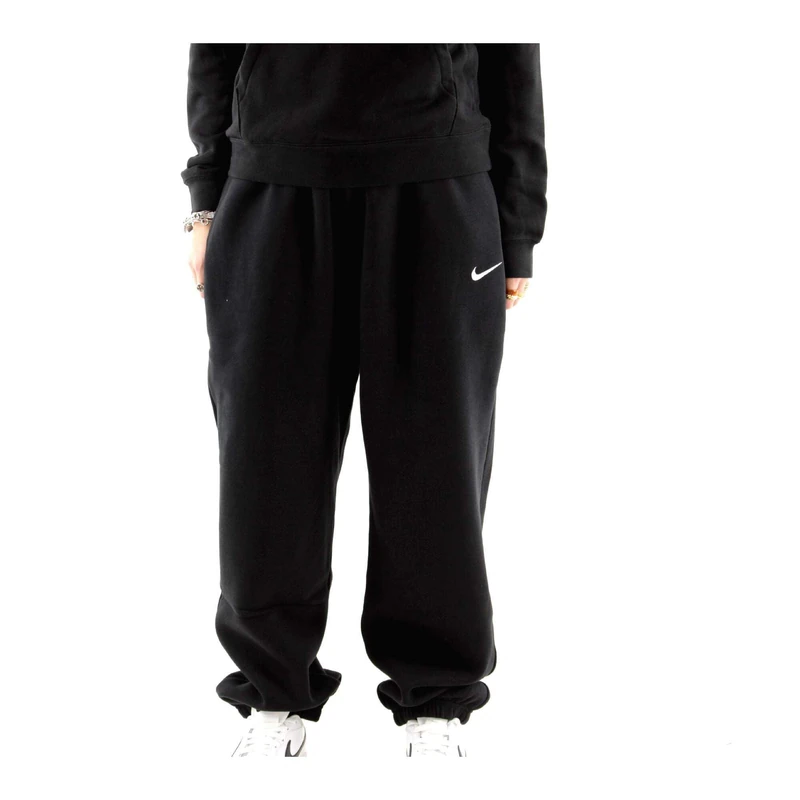 Nike DQ5887-010 W NSW PHNX FLC HR OS Pant Pants Women's Black/SAIL Size 2XL