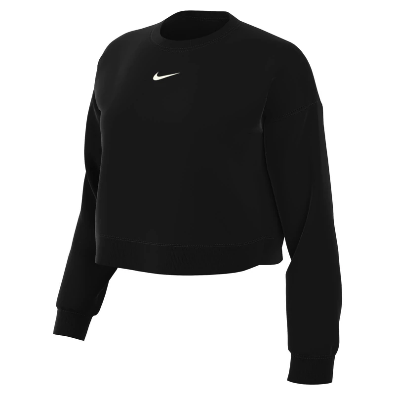 NIKE DQ5761-010 W NSW PHNX FLC OOS CREW Sweatshirt Women's Black/sail XL-T