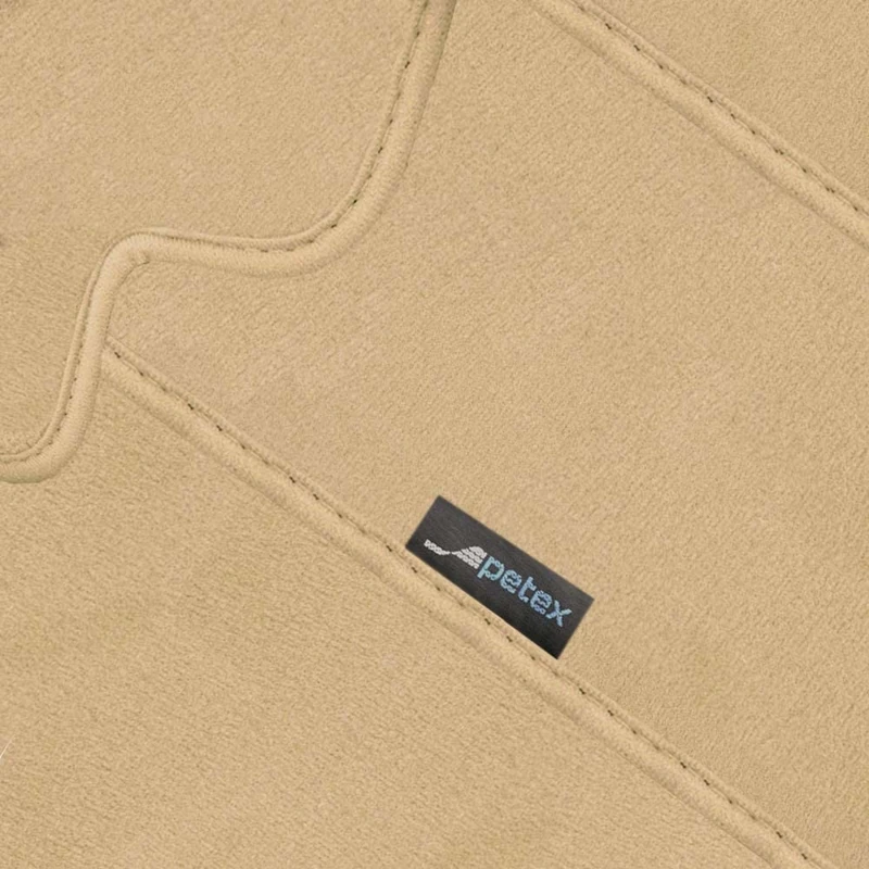 PETEX Planet Car Mat Premium Fit Rear Beige 2-Piece