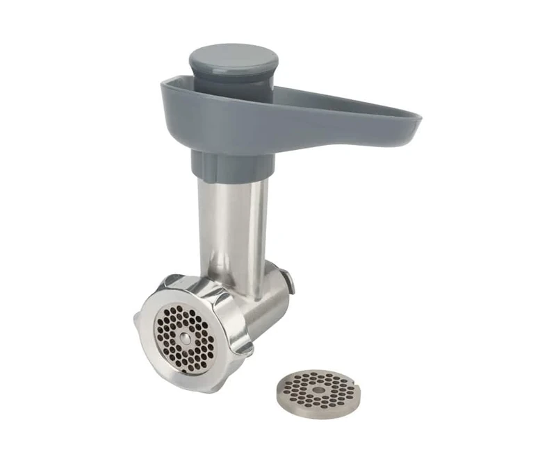 Kenwood KAP90.000GY, Grinder for Planetary Mixer, Compatible with Prospero+, Two Steel Discs for Fine or Coarse Mincing, Ideal for Meat and Vegetables, Silver, Grey