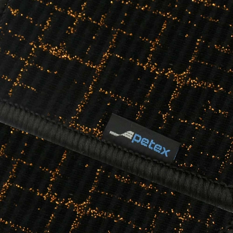 PETEX Modern car mat, premium fit, rear, gold, 1 piece