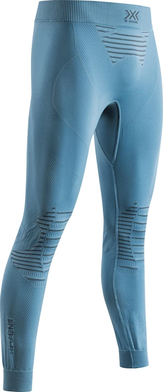 X-BIONIC Mens Invent 4.0 Compression Pants, Bluestone/Anthracite, S EU