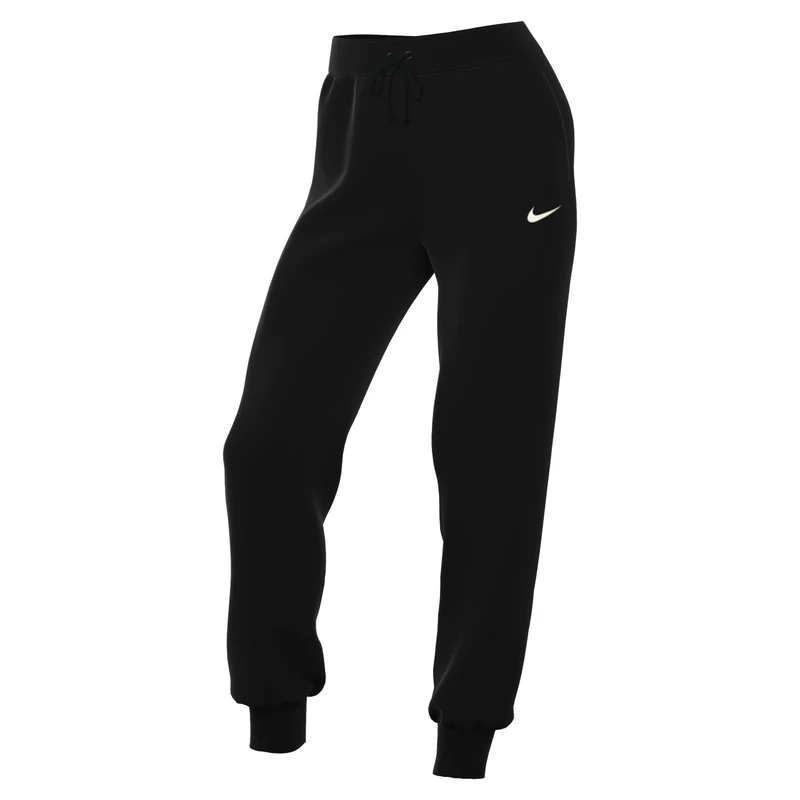 NIKE Women's W NSW PHNX FLC HR Pant STD, Black/sail, XXL