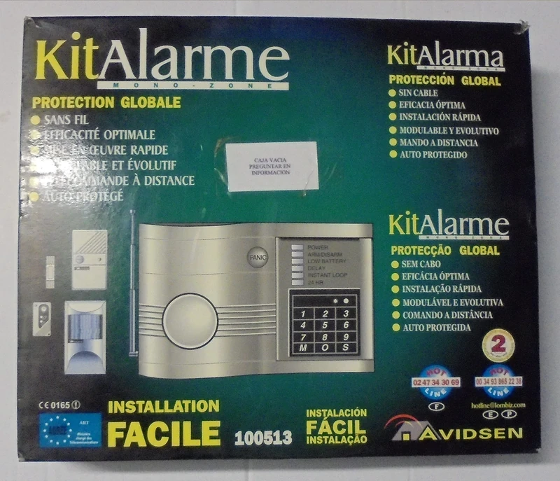 Maisange- Mono-Zone Alarm kit- Ref 100513
