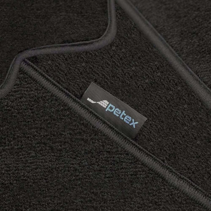 PETEX Monza Car Mat Premium Fit Front and Rear Black 4 Pieces - Image 1