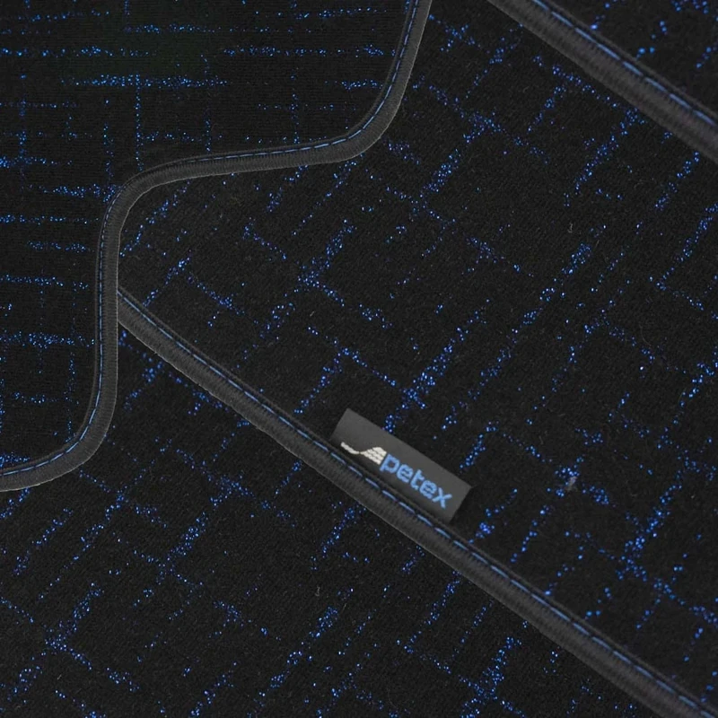 PETEX Modern Car Mat Premium Fit Rear Blue 2-Piece