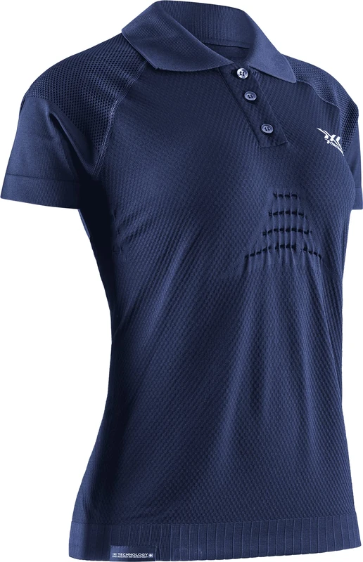 X-Bionic® Invent® 4.0 Travel Polo Shirt Short Sleeves Women Navy/Blue - Image 1