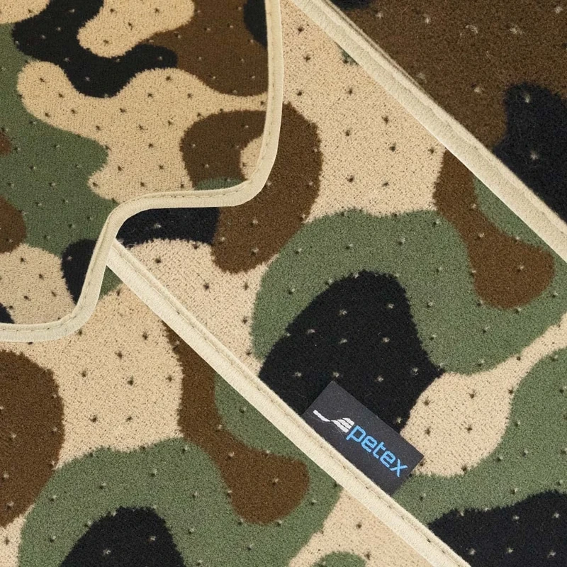 PETEX Outdoor Car Mat Premium Fit Rear Olive 2 Pieces