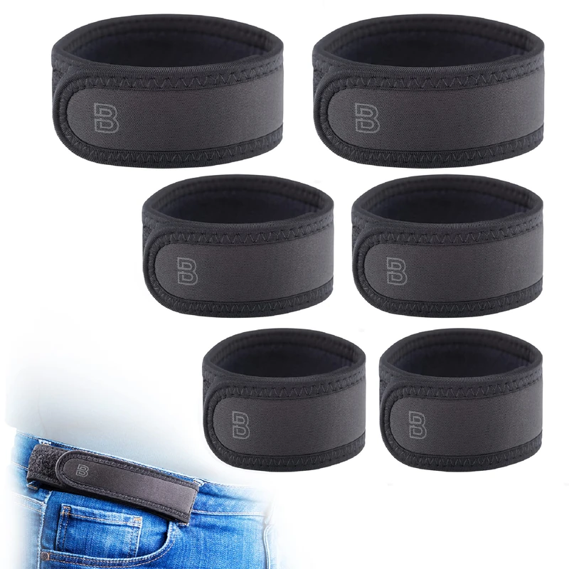 BeltBro Pro For Men – Next Generation BeltPro Buckle-Free Elastic Belt With Ultra-Soft Edge Padding - Fits 1.5 IN Belt Loops, Black