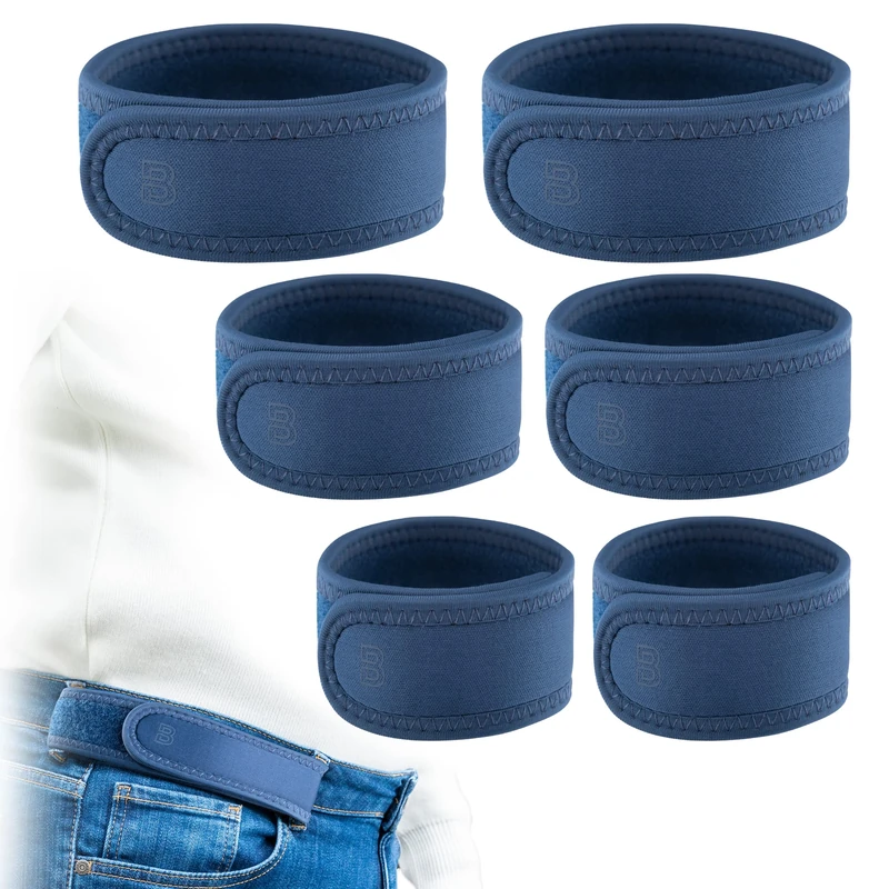 BeltBro Pro For Men – Next Generation Buckle-Free Elastic Belt With Ultra-Soft Edge Padding - Fits 1.5 Inch Belt Loops, Denim