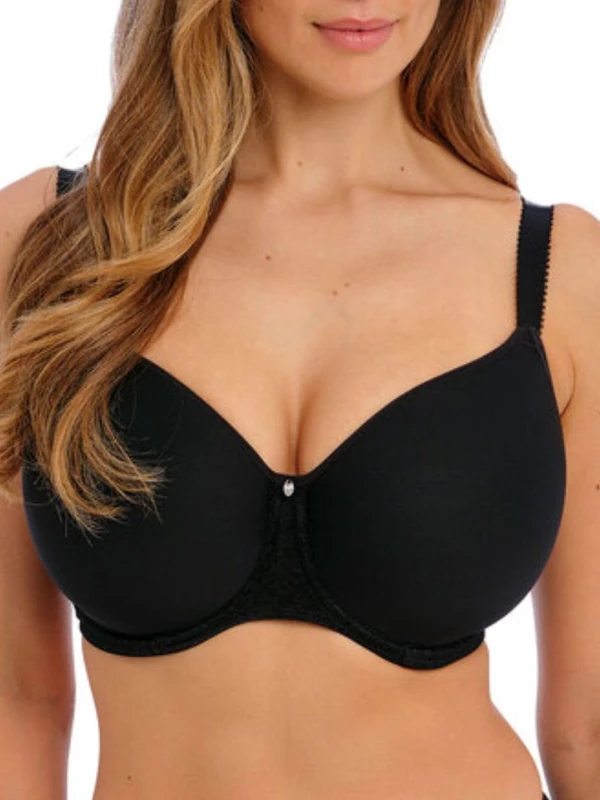 Fantasie Women's Envisage Underwire Spacer Molded T-Shirt Bra, Opaque, Black, 36GG