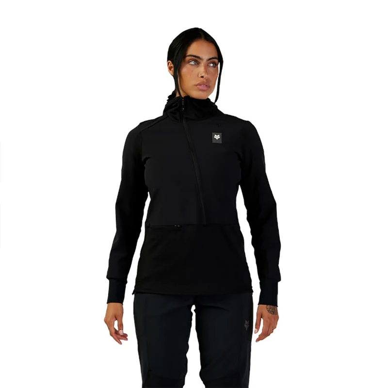 Fox Racing W Defend Thermal Hoodie, Windbreaker, Women's, Black, S