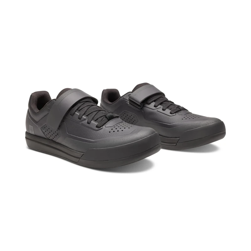 Giro Fox Racing Fox Union Mountain Bike Shoes, Molded Cap, Power Strap, Ultratac Rubber Sole, 2-Bolt Cleat System, Lightweight, Black, Size: 40