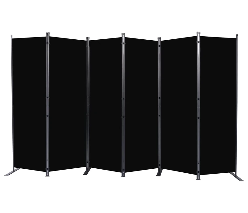 Room Divider 6FT Portable Room Dividers and Folding Privacy Screens, 132'' W Fabric Divider for Room Separation, 6 Panel Partition Room Dividers Freestanding Wall Divider Screen for Dorm Studio Office