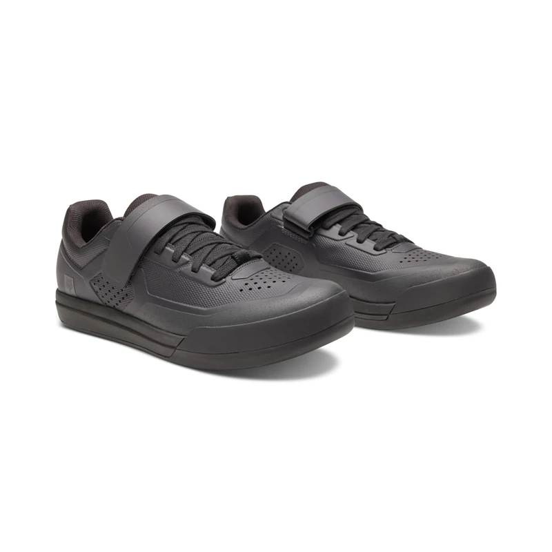 Giro Fox Racing Fox Union Mountain Bike Shoes, Molded Cap, Power Strap, Ultratac Rubber Sole, 2-Bolt Cleat System, Lightweight, Black, Size: 45.5