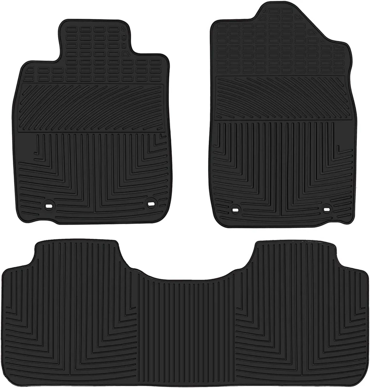 Matericuo Car Floor Mats Custom Fit for Lexus ES 300 ES 330 ES 350 ES 300h 2013-2018 Black Rubber Auto Liner Mats All Weather Protection Heavy Duty Odorless