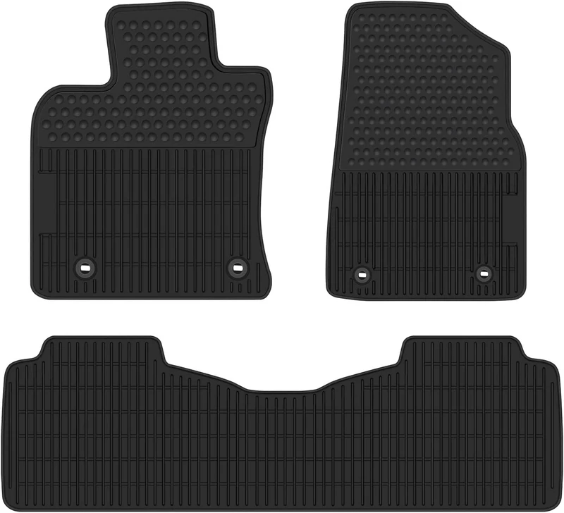 Matericuo Car Floor Mats Custom Fit for Lexus Lexus ES/ES350/ES300h 2019-2024 Black Rubber Auto Liner Mats All Weather Protection Heavy Duty Odorless