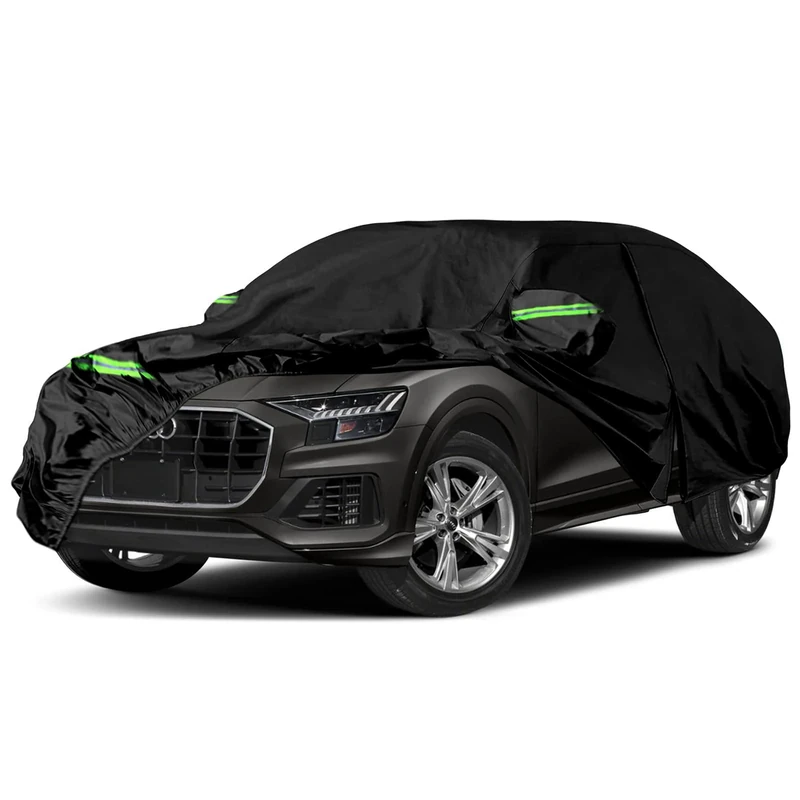 Waterproof Car Cover Replace for 2018-2023 Audi Q8/SQ8, 6 Layers All Weather Car Cover with Zipper Door & Windproof Bands for Snow Rain Dust Hail Protection (Q8)