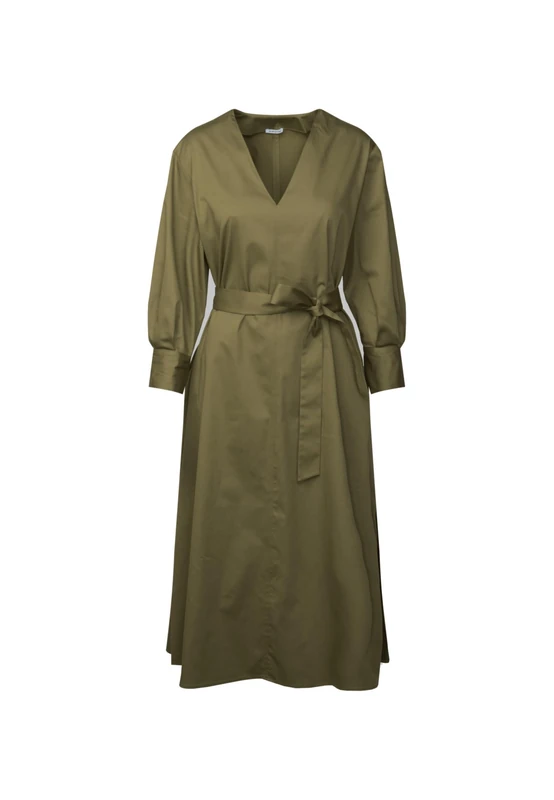 Seidensticker Women's Regular fit Long-Sleeved Blouse Dress, Green, 14