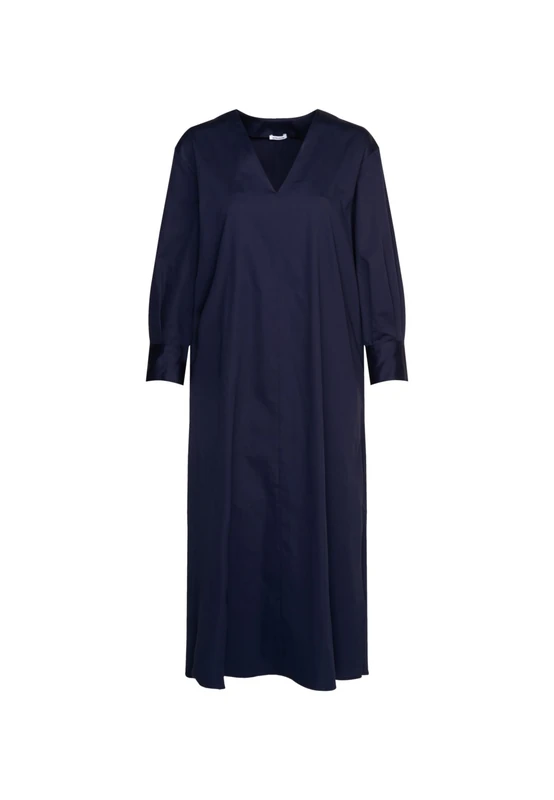 Seidensticker Women's Regular fit Long-Sleeved Blouse Dress, Blue, 14