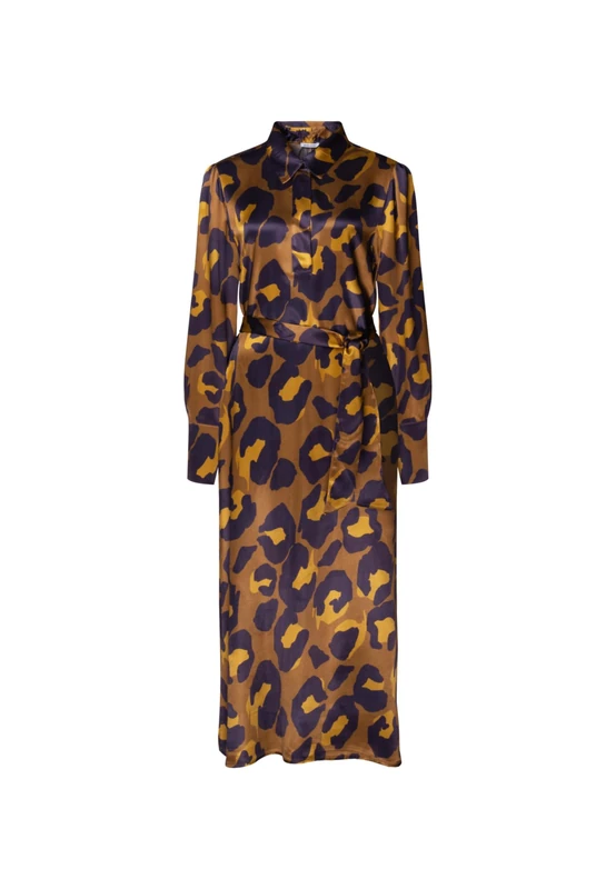 Seidensticker Women's Regular fit Long-Sleeved Blouse Dress, Green, 8