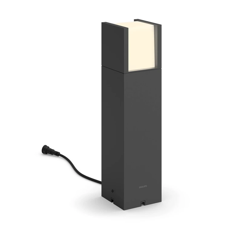 Philips Arbour LED Outdoor Bollard Low Voltage 6 W, Lighting Warm White 2700K, Anthracite