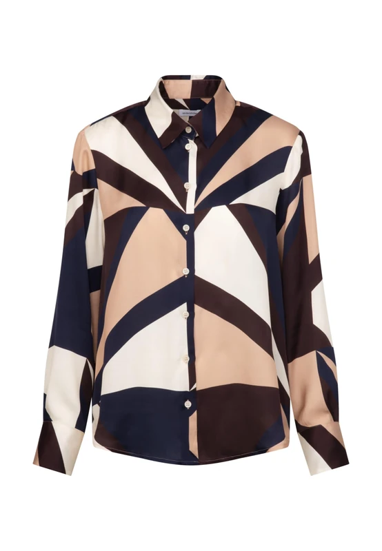 Seidensticker Women's Regular Fit Long Sleeve Blouse, Beige, 16