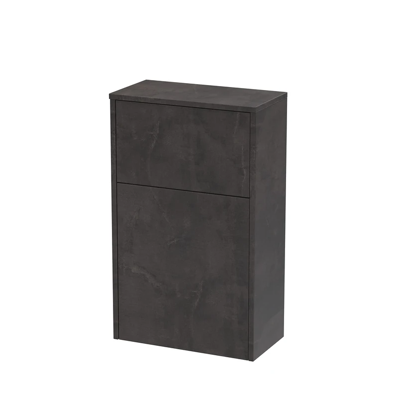 Hudson Reed NPF2641 Havana Modern Bathroom Floor Standing Concealed Cistern WC Toilet Unit, 500mm, Matt Metallic Slate
