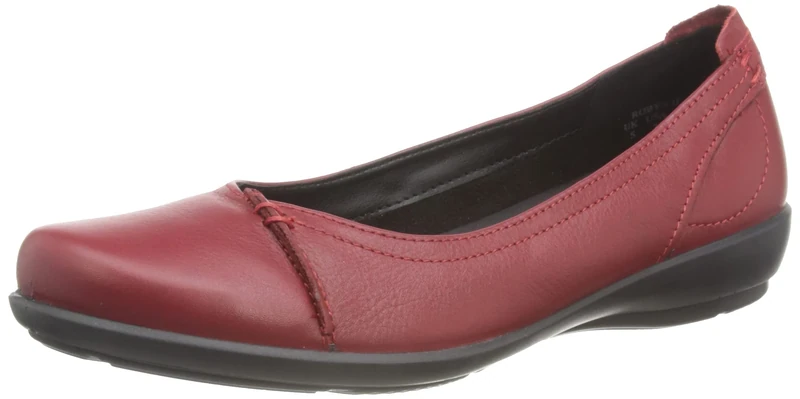 Hotter Womens Robyn II Mary Janes Shoes Red 5