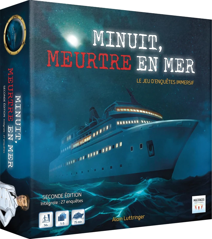 Asmodee Midnight Murder at Sea 2nd Edition - French Version