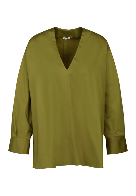 Seidensticker Women's Regular Fit Long Sleeve Blouse, Green, 24