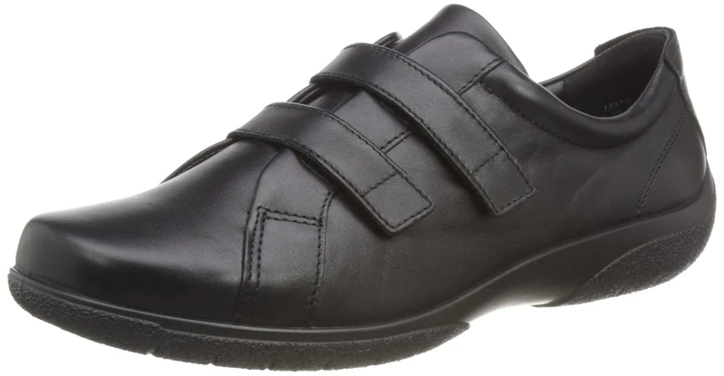 Hotter Womens Leap II Wide Fashion Shoes Black 6