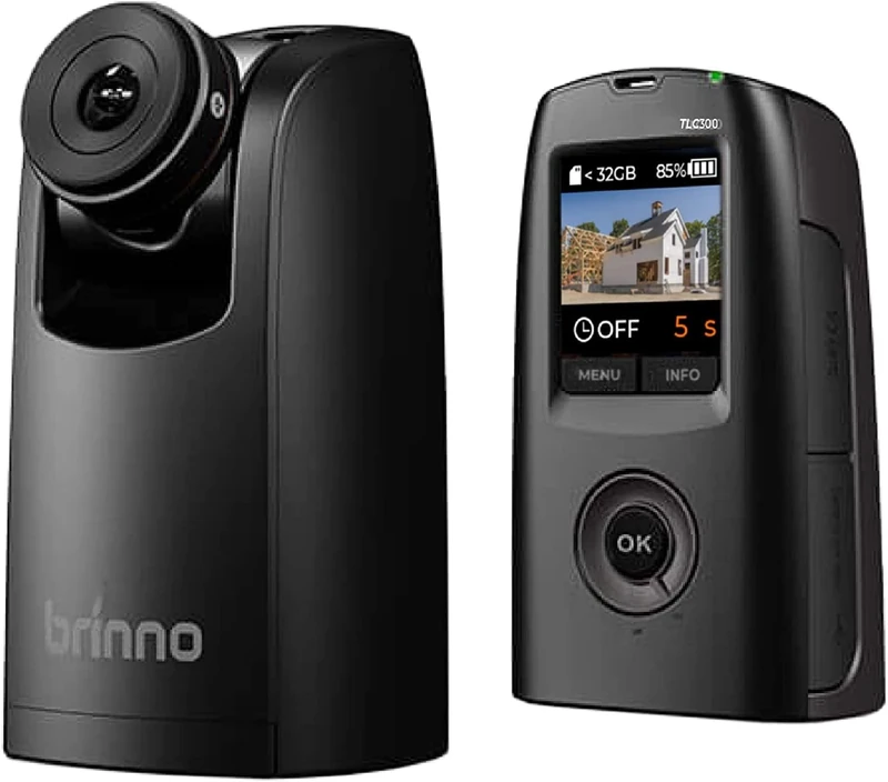 Brinno TLC300 Lapse Camera - FHD1080P, 118deg, 128GB SD, Battery