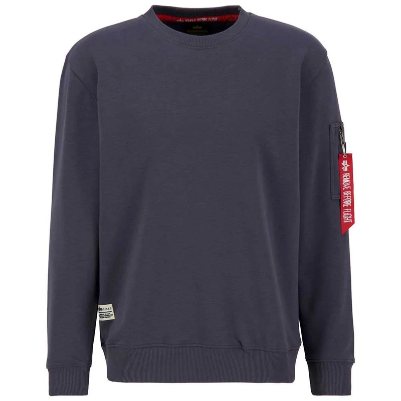 Alpha Industries USN Blood Chit Sweatshirt for Men Greyblack