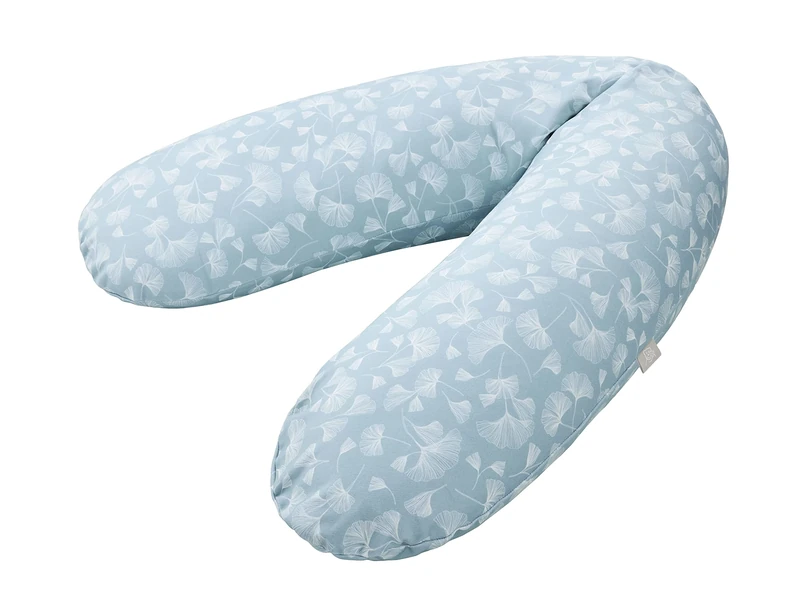 Rotho Babydesign Multi Nursing Pillow, 140 x 20 cm, from 0 Months, Machine Washable, Hypoallergenic, Ginkgo, 20453 0292 DO01