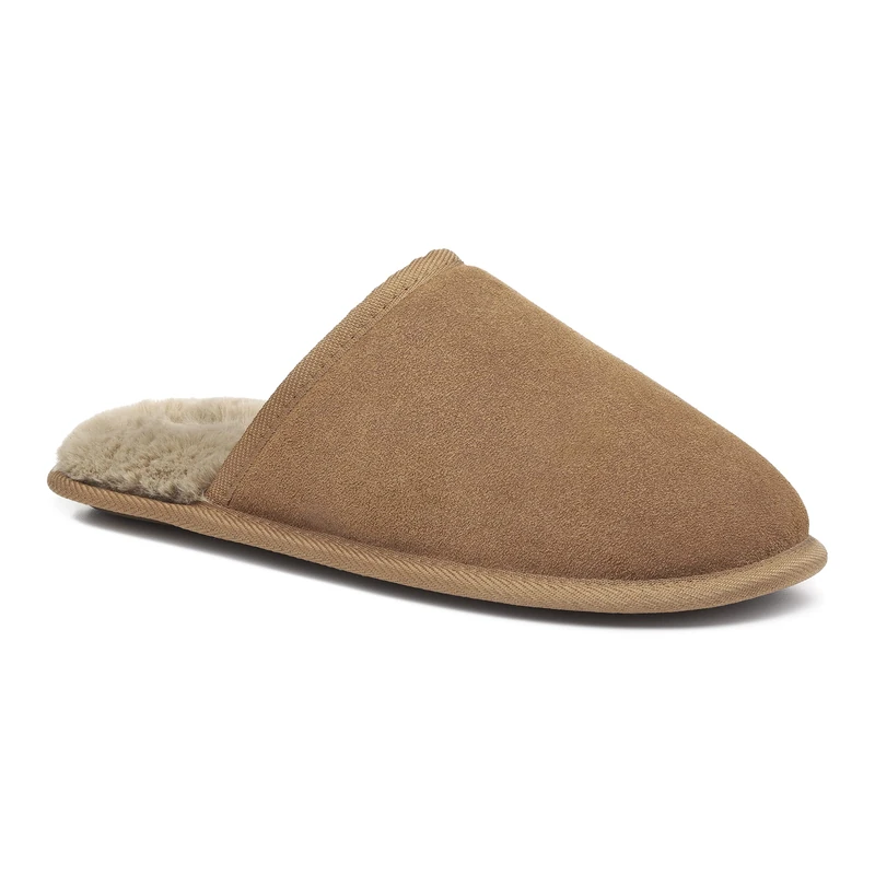 Hotter Men's Slumber Slipper, Tan, 10 UK